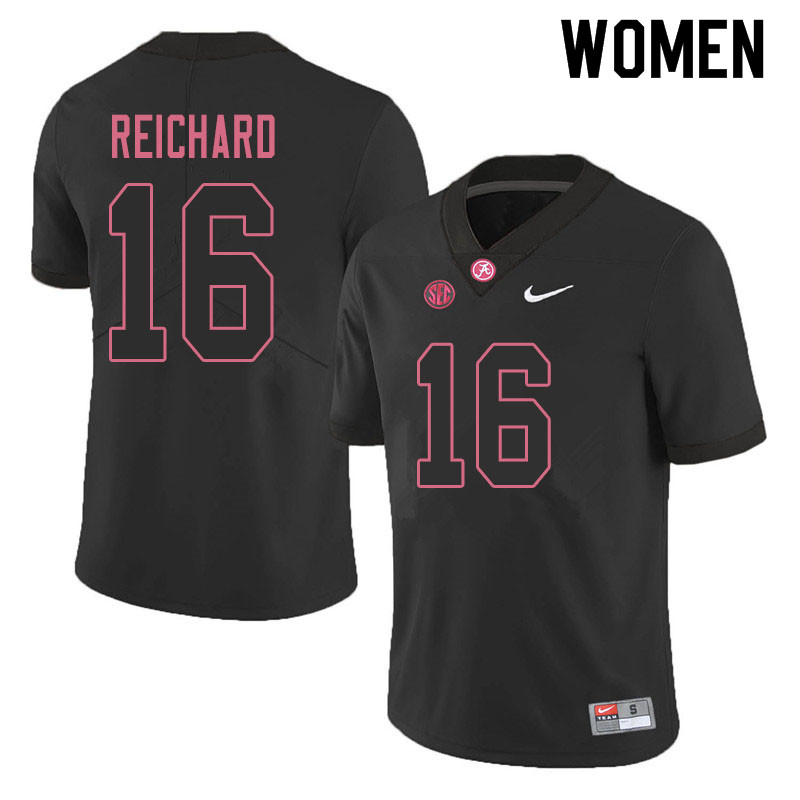 Women #16 Will Reichard Alabama Crimson Tide College Football Jerseys Sale-Blackout